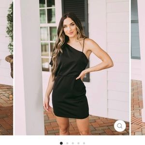 TheseThreeBoutique black mini dress!